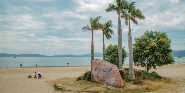 海滨大道人造沙滩改造后。&nbsp; 通讯员供图